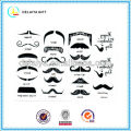 interesting mustache temporary tatoo sticker